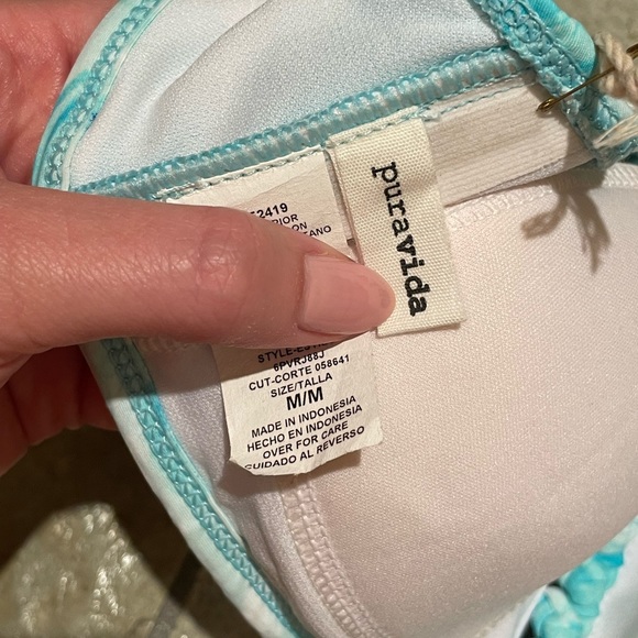 Pura Vida Halter Bikini Top Tie-Dye - Picture 6 of 6